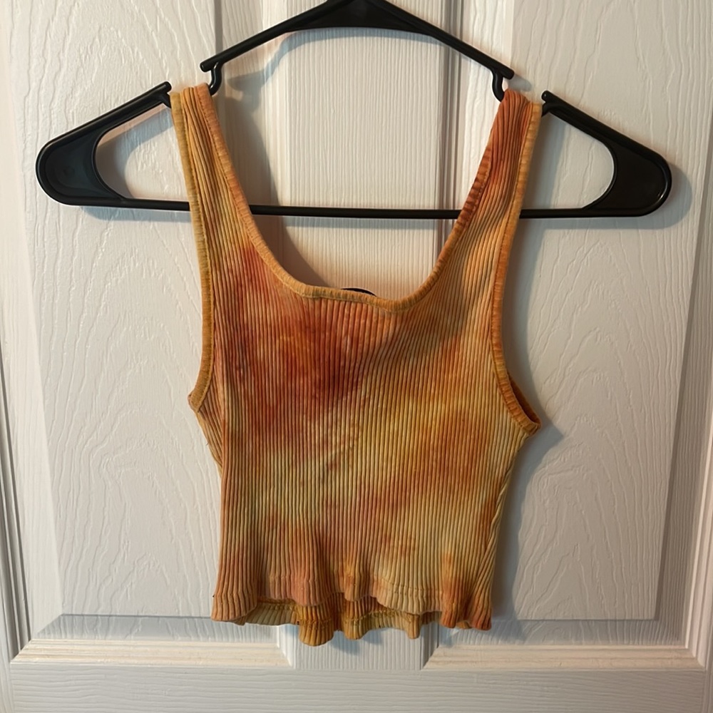 Yellow Ribbed Tank Top - Picture 2 of 2